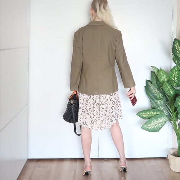 Beyond Vintage Single-breasted Linen Blend Blazer - Picture 8 of 15